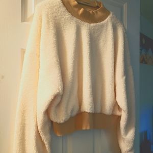 Cream and tan Fabletics Pullover